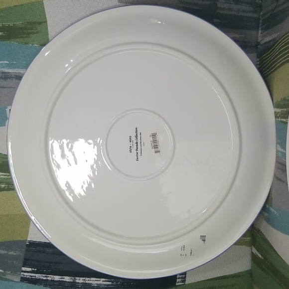 Cottage Core Hand Painted Rabbit Bunny Platter By Style Eye Baum Bros - Picture 10 of 11